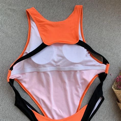 High Cut Brazilian One Piece Bikini With Backless Design And Push Up Feature Perfect For Summer