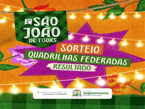 Confira a ordem definida das apresentações do Festival de Quadrilhas