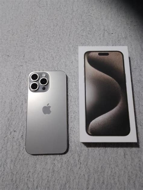 IPhone 15 Pro Max 256 GB Tytan Naturalny Stan Idealny Dodatki