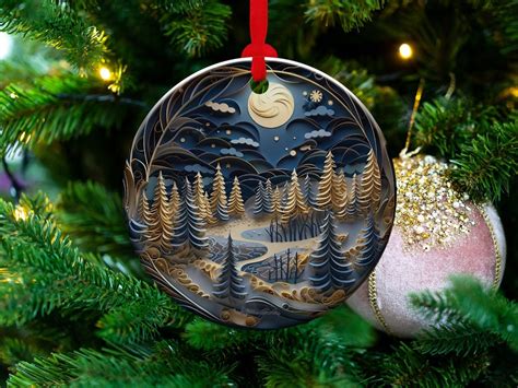 12 Christmas Ornaments Unique Custom Designs 3D Ceramic Seasonal ...