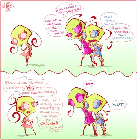 Fuck No IZ OCs Okay So I Know Mar The Pink Irken Pictured