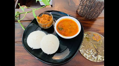 Fluffy Idly And Mouth Watering Sambhar 😋 A Delicious South Indian