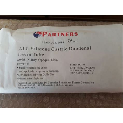 All Silicon Gastric Duodenal Levin Tube Ngt Silicon Fr16fr18 Fr14