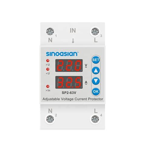 Manufacturer 2p 220 230V 1 40A DIN Rail Automatic Reconnect Adjustable