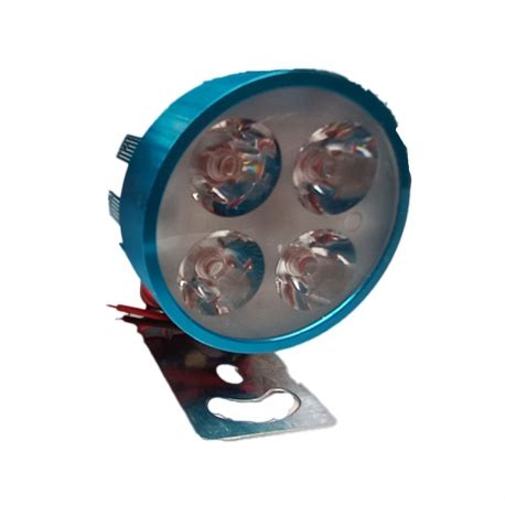 Faro De Carcasa Azul Y Hiper Led Con Funci N De Estrobo Tunix Para