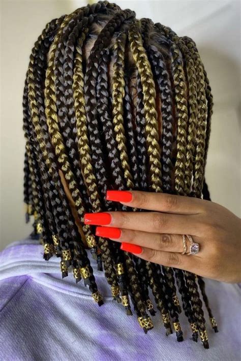 25 Trendy Looks For Mixed Blonde Knotless Braids In 2023 Lookosm