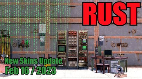 Rust New Skins Update Control Panel Locker Good Boy AR Minted Gold