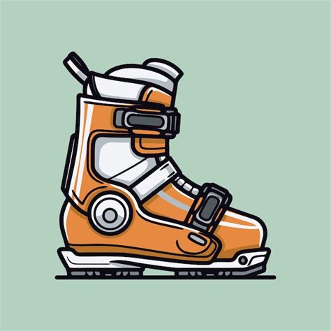 Premium Vector Ski Boots Icon Vector