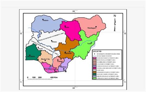 Map Of Nigeria Showing Rivers Topographic Map World