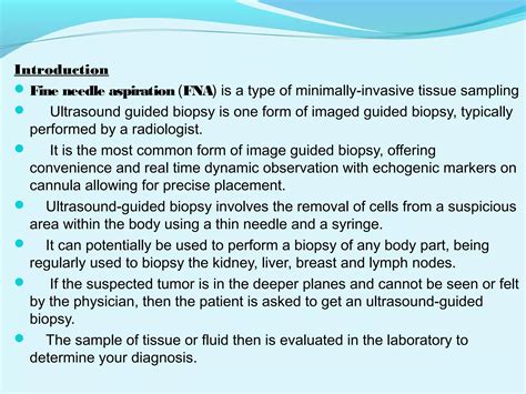 Usg Guided Fna Biopsy Ppt