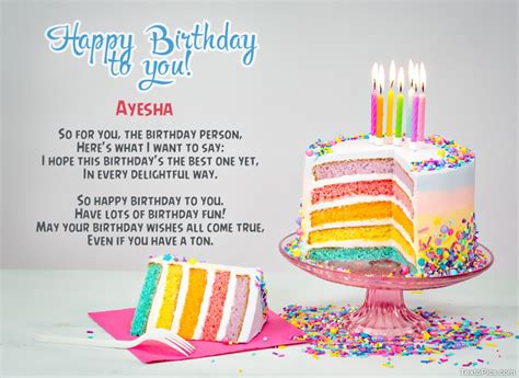 Wishes Ayesha For Happy Birthday