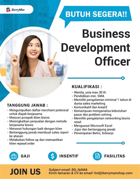 Lowongan Kerja Business Development Officer Di BerryMon 2023 Nugasin