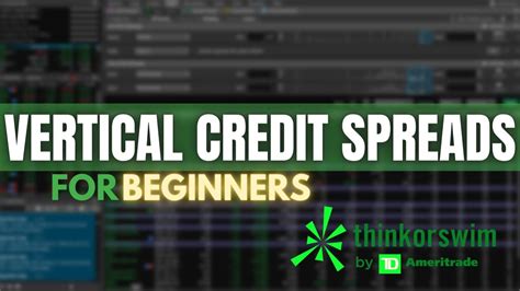 How To Trade And Understand Short Vertical Spreads On Thinkorswim Youtube