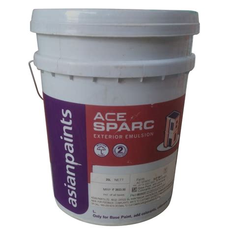 Asian Paints Ace Sparc Exterior Emulsion Packaging Size Bucket Of