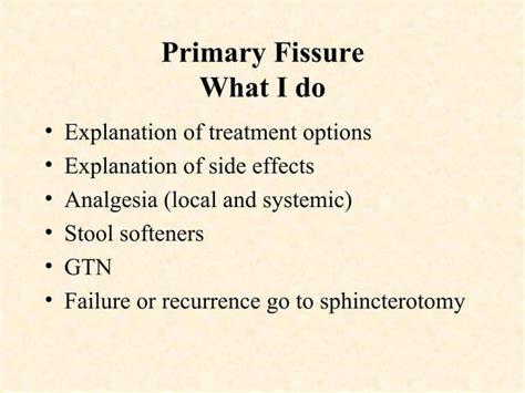 Nitroglycerin Botox Or Sphincterotomy For Anal Fissure PPT Physical Therapy Wellness