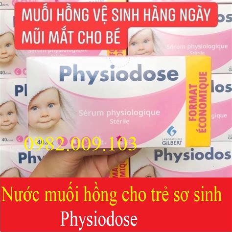 Date Xa NƯỚc MuỐi Sinh LÝ PhÁp HỒng 40 ống Physiodose Mẫu Mới