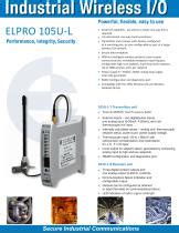 105U L T R Wireless One Way I O ELPRO Technologies PDF Catalogs