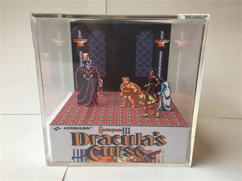 Castlevania III Draculas Curse Final Boss Nintendo NES Shadow Box Art