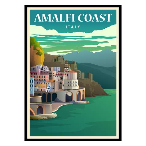 Amalfi Coast Italy Poster Buy Posters And Art Prints At