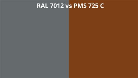 Ral 7012 Vs Pms 725 C Ral Colour Chart Uk
