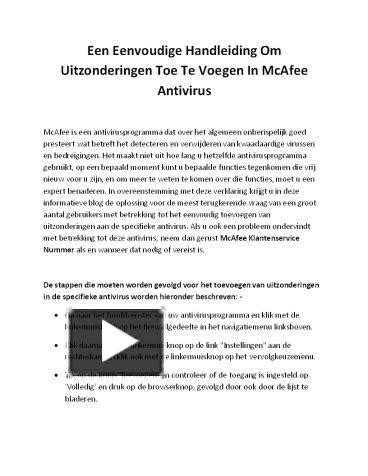 Ppt Een Eenvoudige Handleiding Om Uitzonderingen Toe Te Voegen In