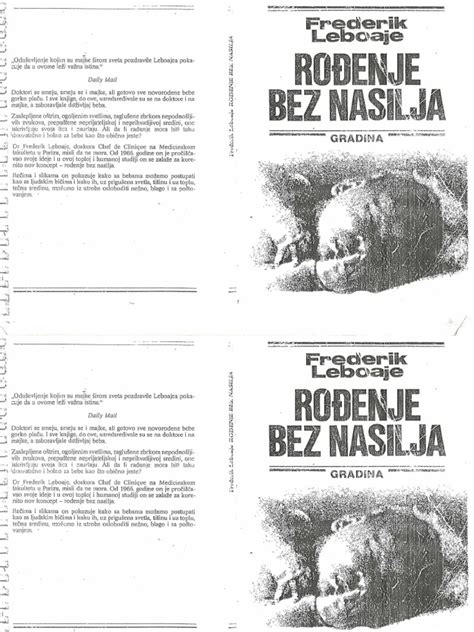 Frederik Leboyer - Rođeni Bez Nasilja | PDF