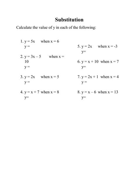 Pre Algebra Worksheets Algebraic Expressions Worksheets Worksheets