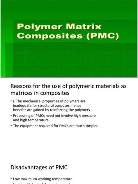 Polymer Matrix Composites Pmc Powerpoint Ppt Presentation Pdf