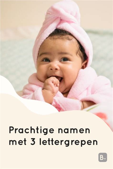 A Baby Wrapped In A Pink Towel With The Words Practigge Namen Met 3