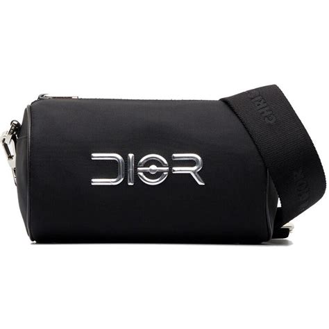 Christian Dior X Hajime Sorayama Zipped Roller Bag Black Glamihu