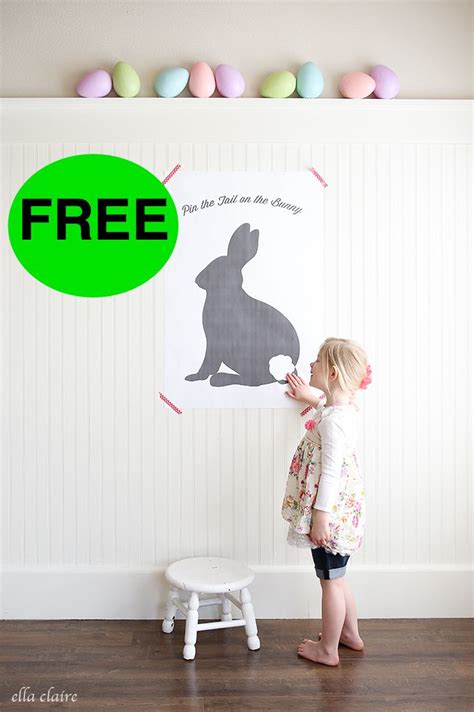 Free Pin The Tail On The Bunny Printable