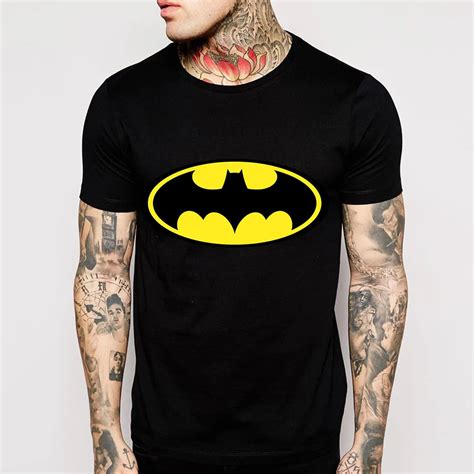 New Fashion Cartoon Batman T Shirts Men O Neck Short Sleeve Cotton Mens ...