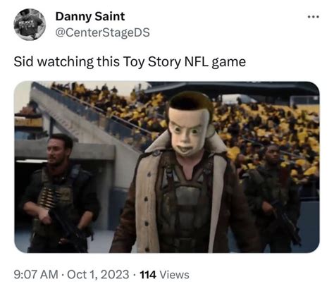 Really worried about this Toy Story game on ESPN : r/nflmemes