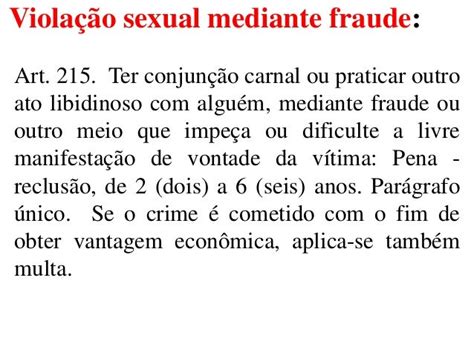 Aula 02 Direito Penal Iv Crimes Contra A Dignidade Sexual Capít