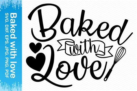 Baked With Love Clipart Graphic By BlueFlex Creative Fabrica