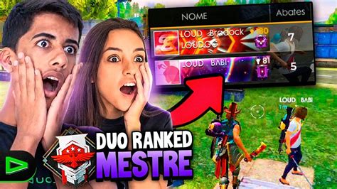 JOGUEI DUO A BABI NOVA JOGADORA DA LOUD E MITAMOS FREE FIRE YouTube