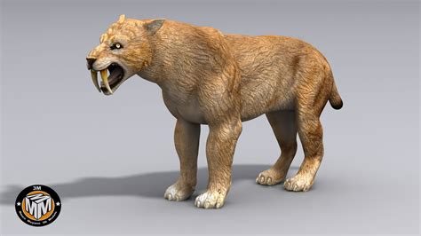 Smilodon 3D Model $75 - .obj .max .fbx - Free3D