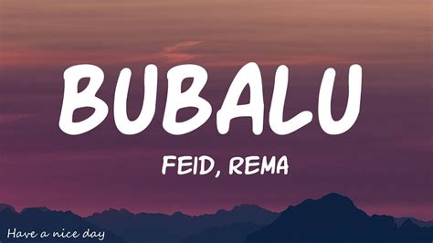 Feid Rema Bubalu Letralyrics Youtube