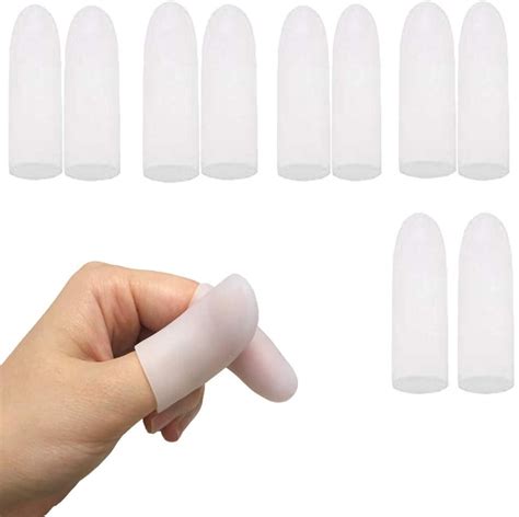 Gel Finger Protectors Finger Caps Silicone Fingertips Protection