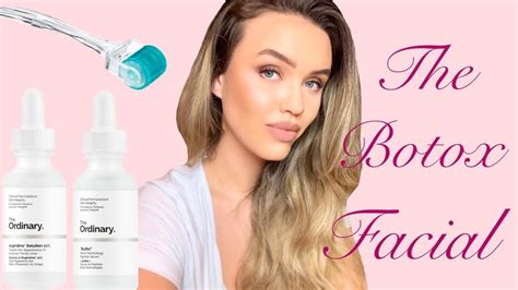 The Botox Facial Dermarolling With Botox In A Bottle Youtube