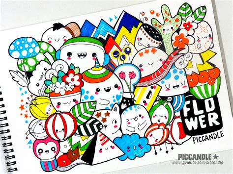 Colored Doodle - Flower [Video] by PicCandle on DeviantArt