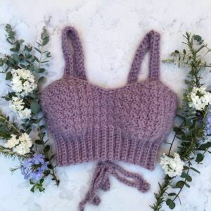 Easy Crochet Bralette And Bikini Top Patterns Zamiguz