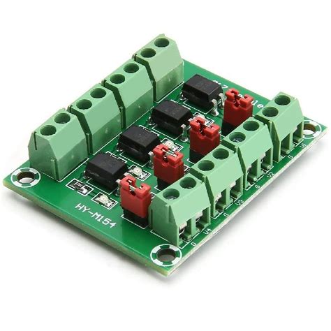 Modulo Optoacoplador Pc817 4 Canales 3 6v 30vdc