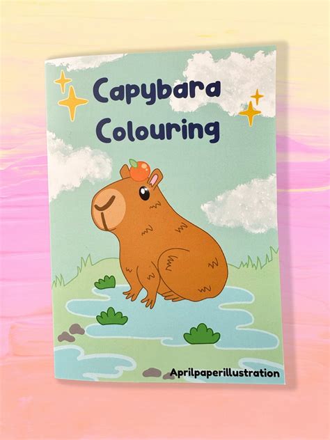 Capybara Colouring Book A Colouring Book Funny Capybaras Capybara