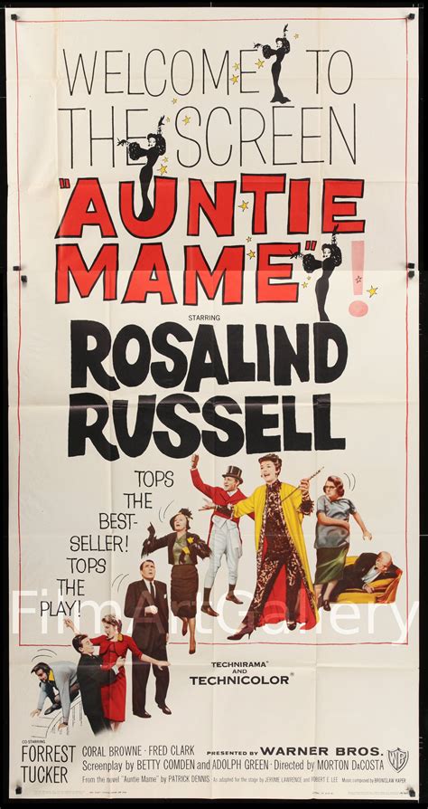 Auntie Mame Movie Poster 1958 | Auntie mame, Movie posters, Classic films posters