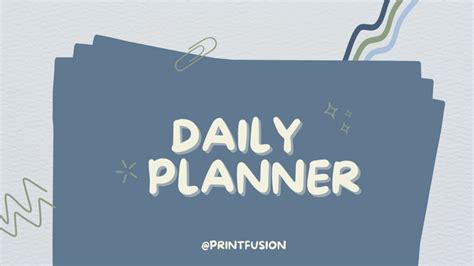 Daily Planner Template Canva