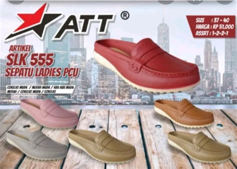 Sandal Sepatu Full Karet Wanita ATT SLK 555 Ukuran 37 40 Lazada Indonesia