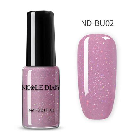 Buy NICOLE DIARY 6ML Chameleon Glitter Nail Polish Sparkling Nail Art