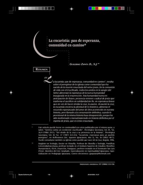 PDF La eucaristía pan de esperanza comunidad en camino de vida