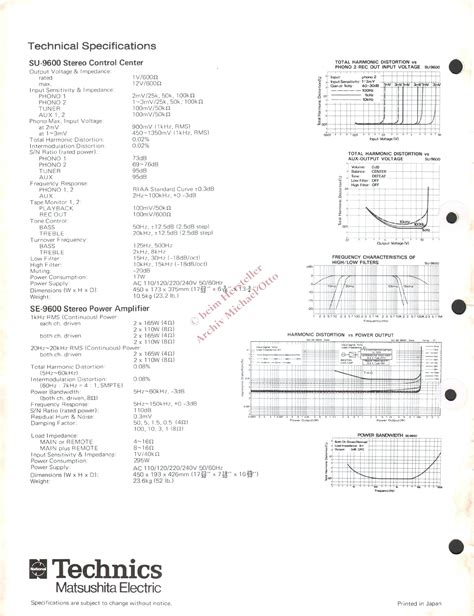 Technics SU SE 9600